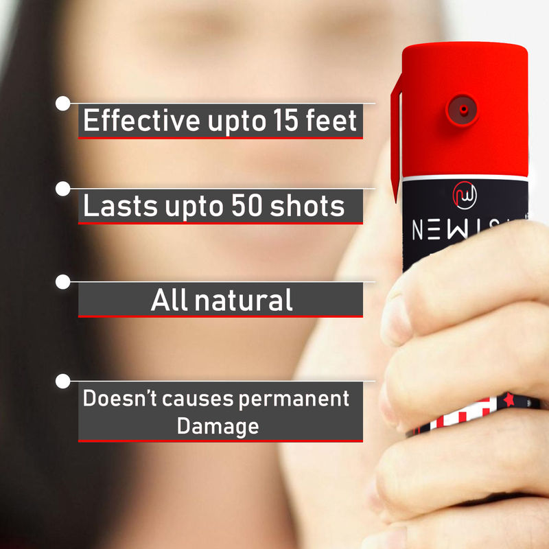 Buy NEWISH Red Cop Powerful Pepper Spray Self Defence For Women, Pack