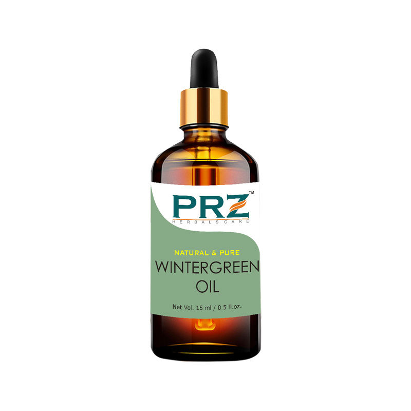 PRZ Wintergreen Essential Oil - Pure Natural & Therapeutic Grade Oil For Skin & Hair Care