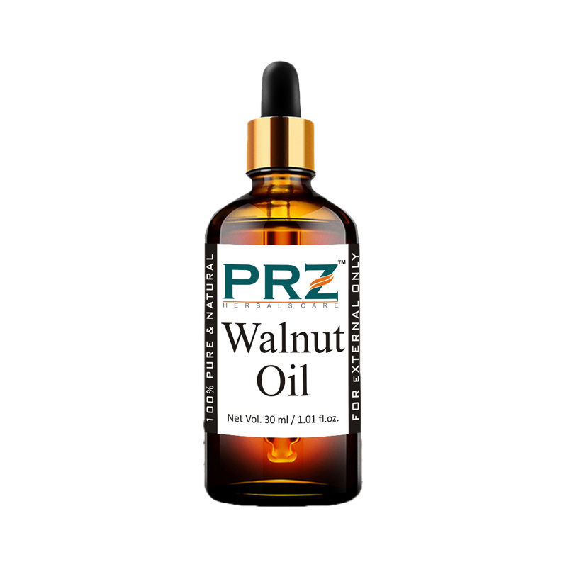 PRZ Walnut Cold Pressed Carrier Oil - Pure Natural & Therapeutic Grade Oil For Skin & Hair Care