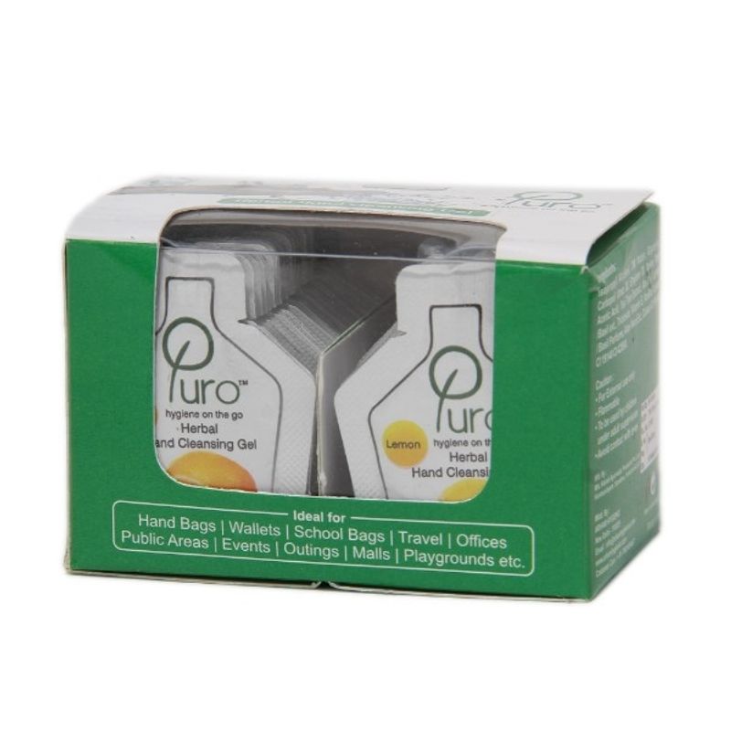 Puro Herbal Hand Cleansing Gel - Lemon (50 Sachets)