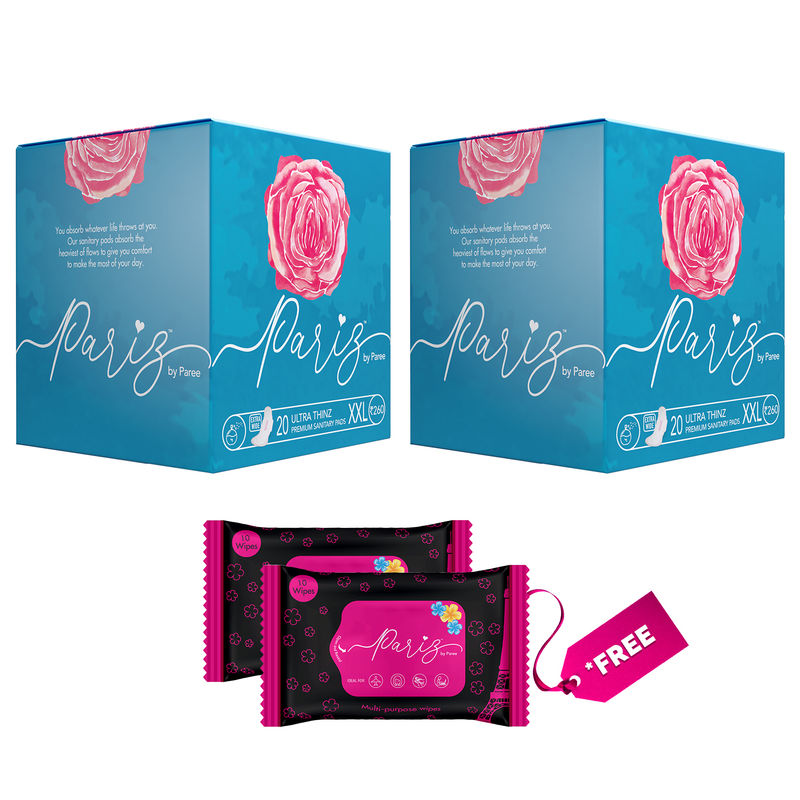 Pariz By Paree Sanitary pads XXL-20 (Pack of 2)