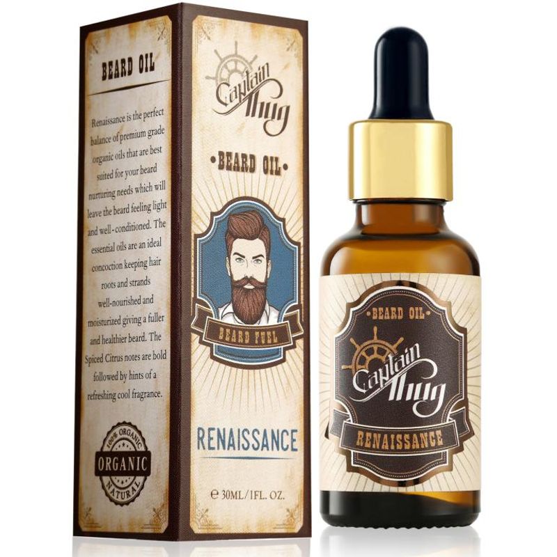 Captain Thug Beard Oil Ultra Premium & All Natural - Renassance