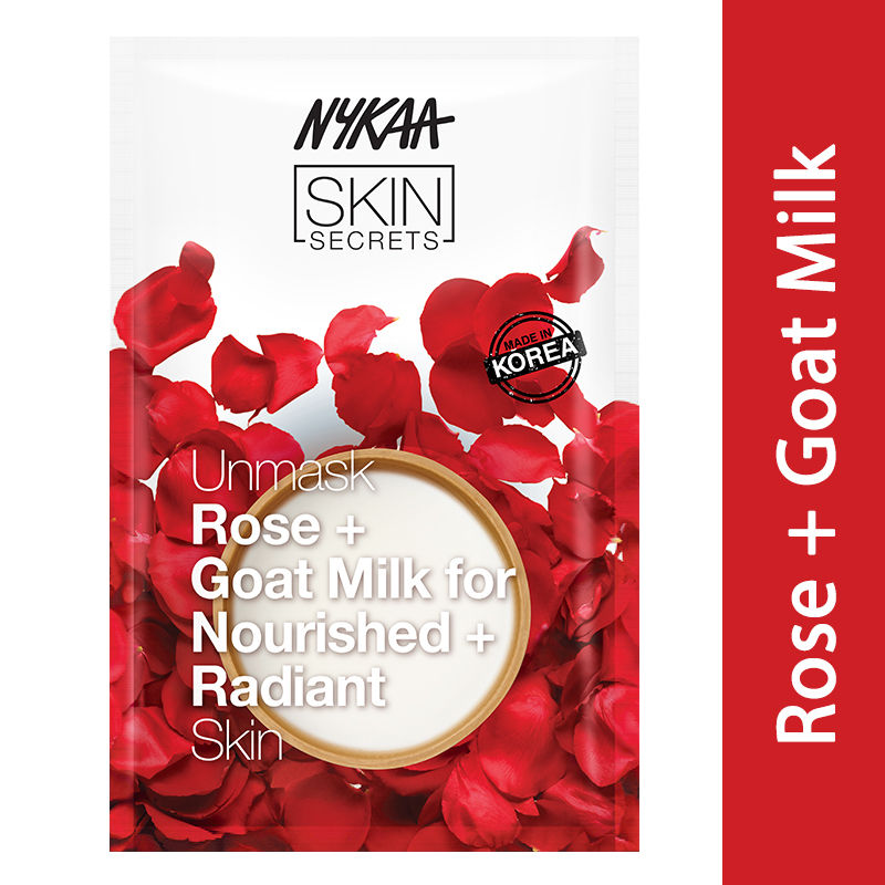 Nykaa Skin Secrets Rose + Goat Milk Sheet Mask