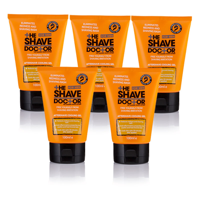 The Shave Doctor Aftershave Cooling Gel - Packs of 5