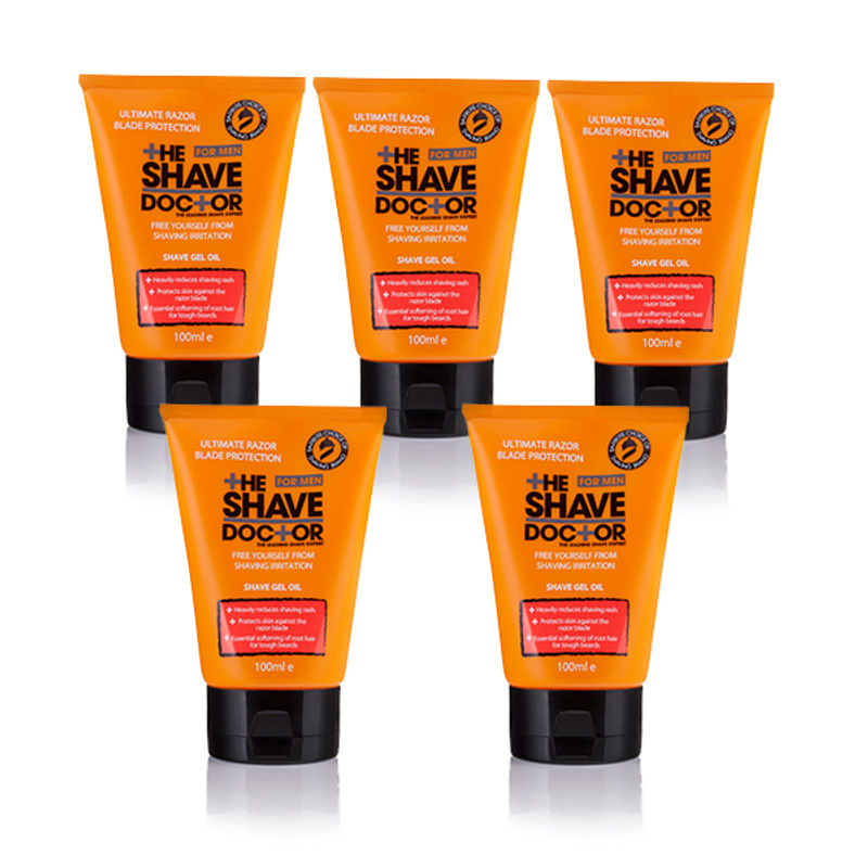 The Shave Doctor Shave Gel Oil - Packs of 5