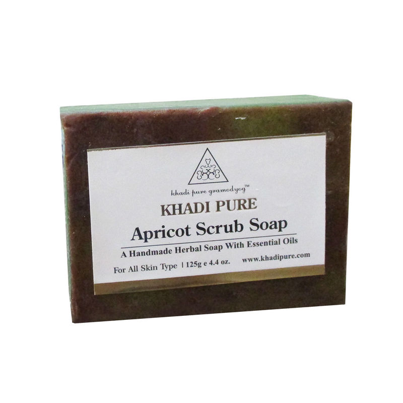 Khadi Pure Herbal Apricot Scrub Soap