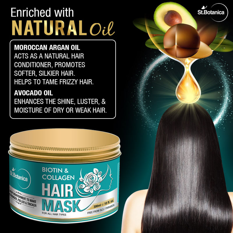 St Botanica Biotin Collagen Hair Mask At Nykaaman Com