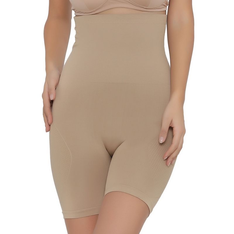Clovia 4-In-1 Shaper - Tummy, Back, Thighs, Hips - Nude (L/XL)