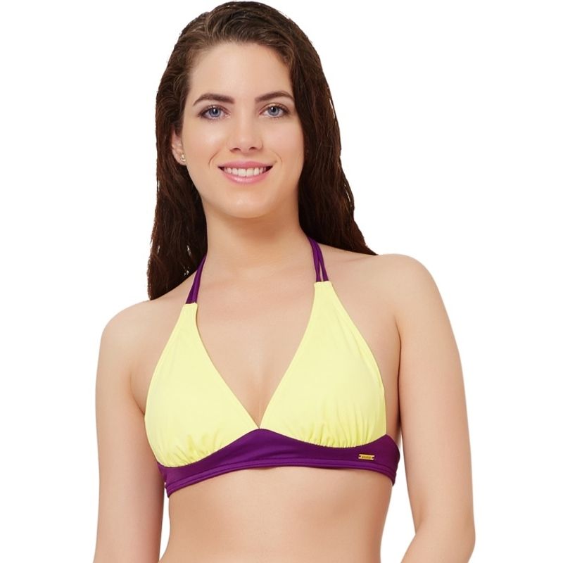 yellow halter bikini