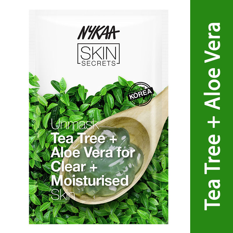 Nykaa Skin Secrets Tea Tree + Aloe Vera Sheet Mask