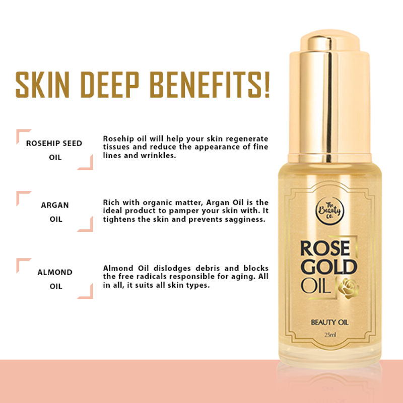 The Beauty Co Rose Gold Beauty Oil Review Nykaa Rima's beauty hacks & review. beauty co rose gold beauty oil review