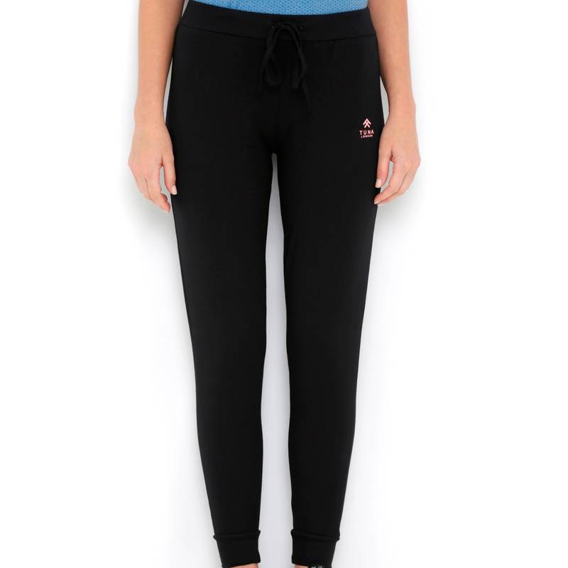 Tuna London Classic Jogger Track Pants For Women - Black (S)