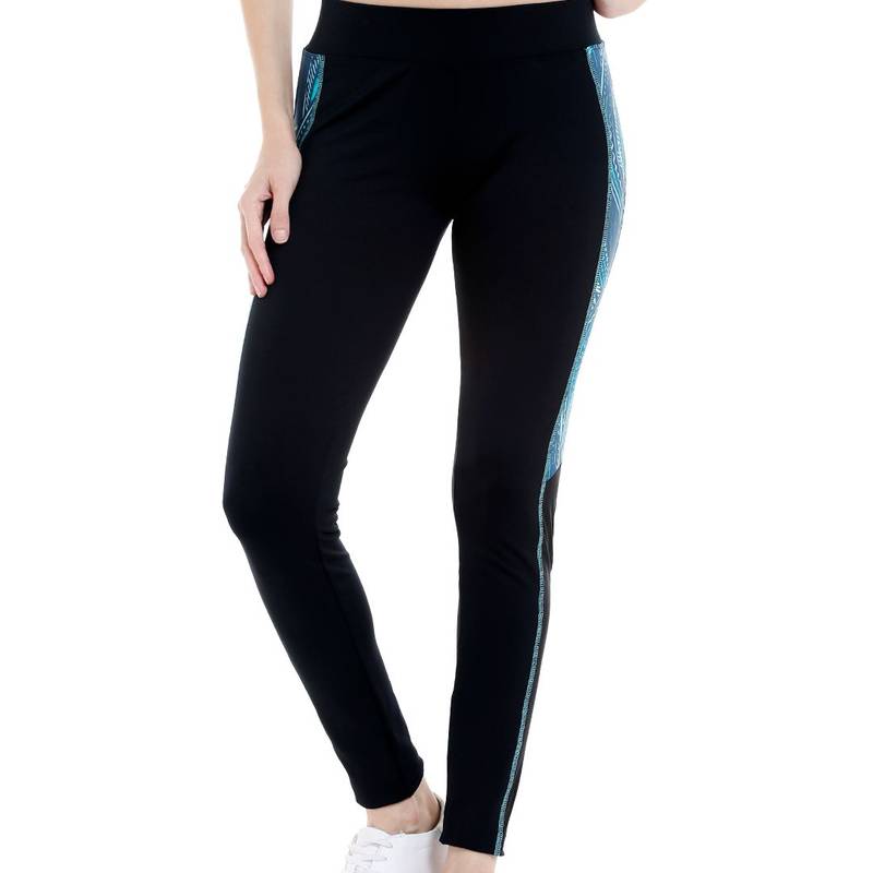 Tuna London Black Solid Poly Cotton Lycra Track Pants For Women (XS)