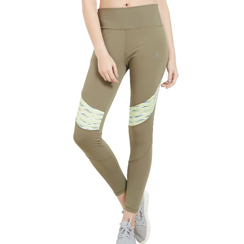 Tuna London Military Polycotton Lycra Solid Tight Fit Track Pant For Women (S)