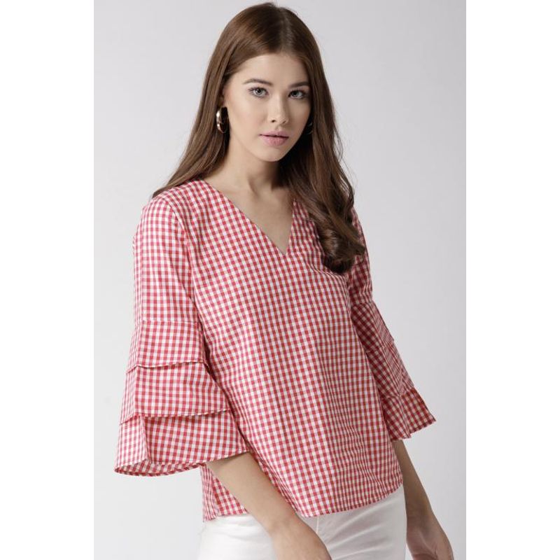 Twenty Dresses By Nykaa Fashion Call Me Maybe Gingham Top (S)