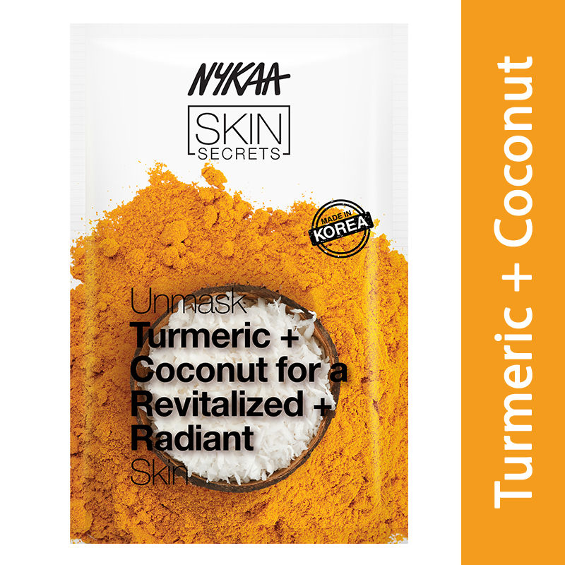 Nykaa Skin Secrets Turmeric + Coconut Sheet Mask