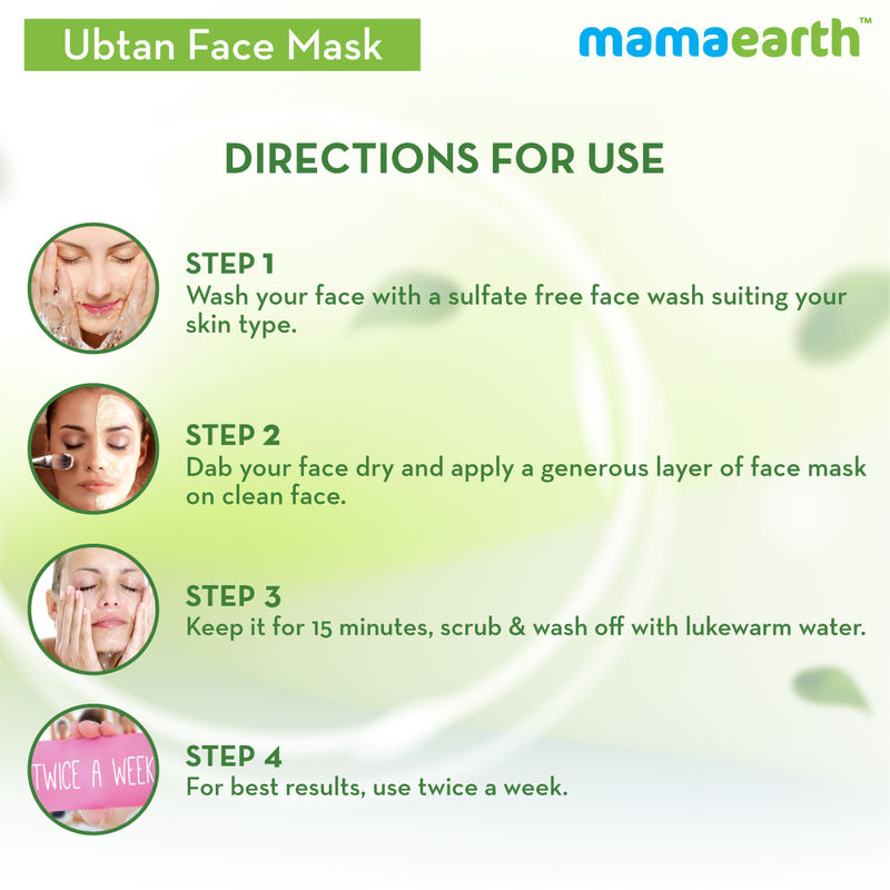 Download Mamaearth Ubtan Face Mask For Skin Lightening Brightening Review Nykaa PSD Mockup Templates