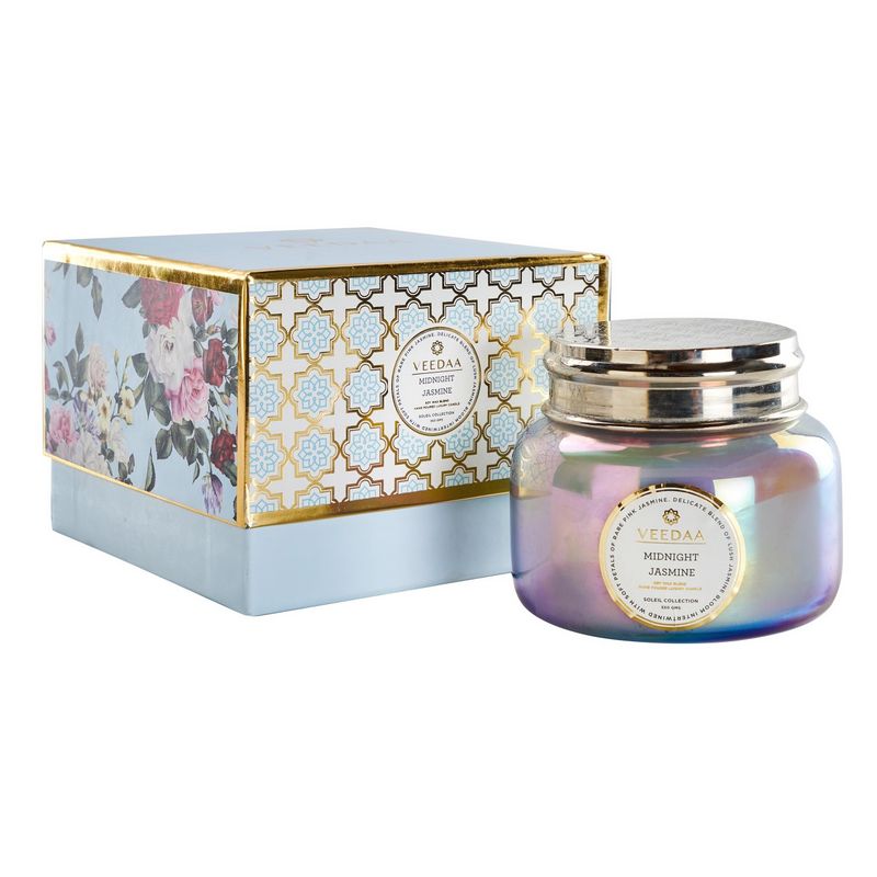 Veedaa Midnight Jasmine Macaron Glass Scented Candle