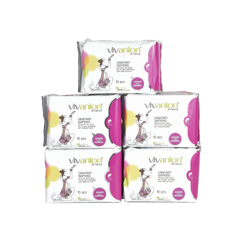 Buy Vivanion Dioxin Free al Sanitary Pad 5 Pack Combo Online at