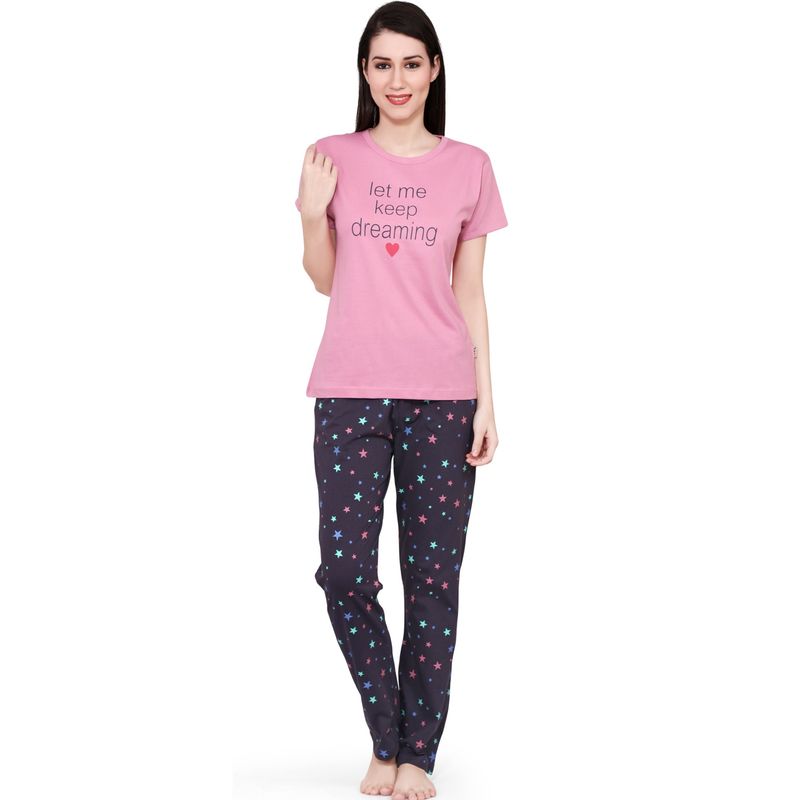 Pink Heart Hosiery Padded Nighty main image 0