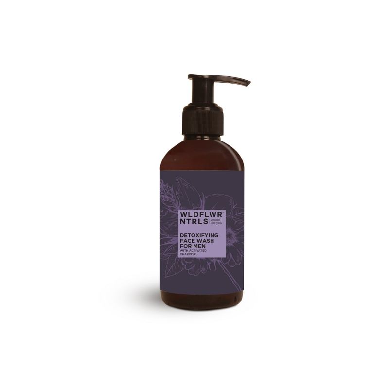 Wildflower Naturals Detoxifying For Men With Activated Charcoal Face Wash