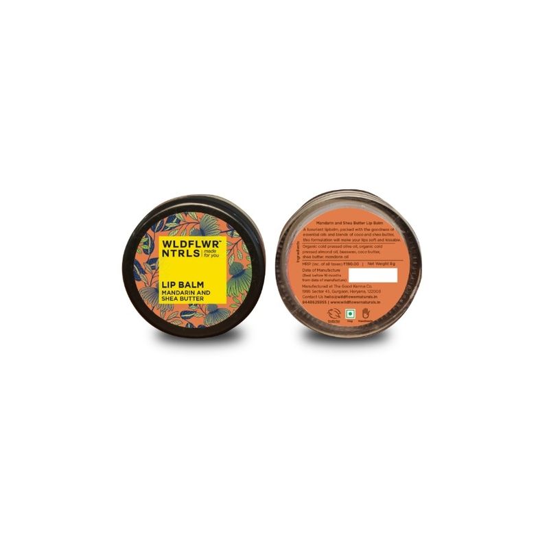 Wildflower Naturals Mandarin And Shea Butter Lip Balm