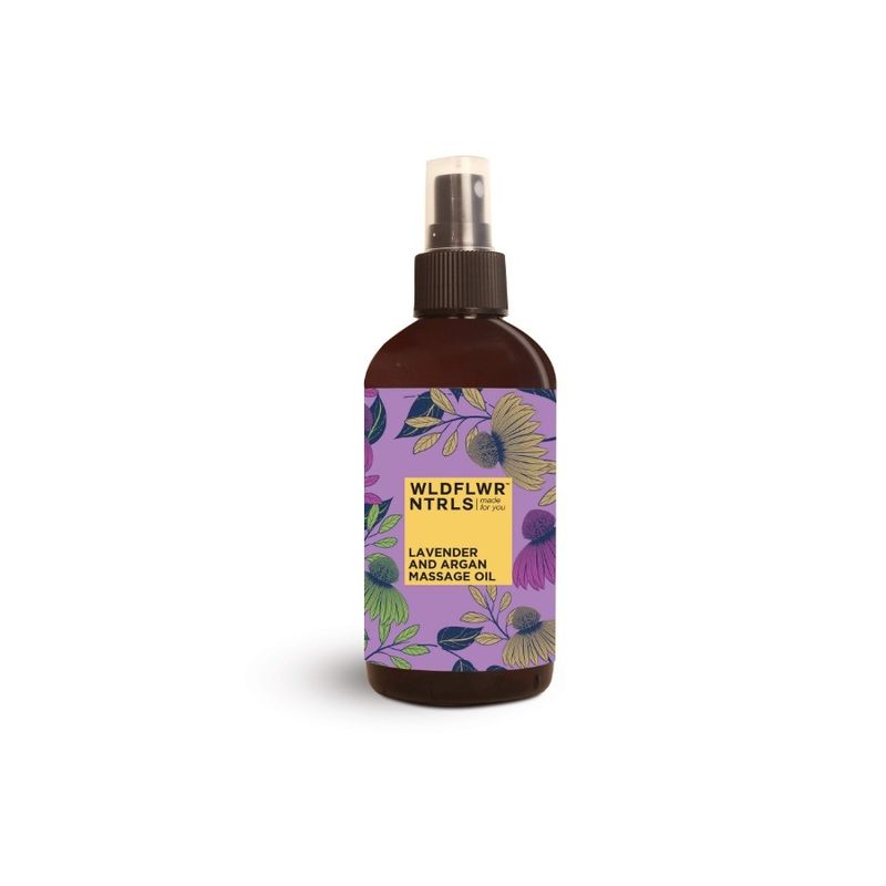 Wildflower Naturals Lavender And Argan Massage Oil