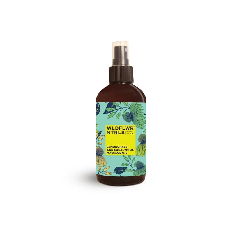 Wildflower Naturals Lemongrass And Eucalyptus Massage Oil