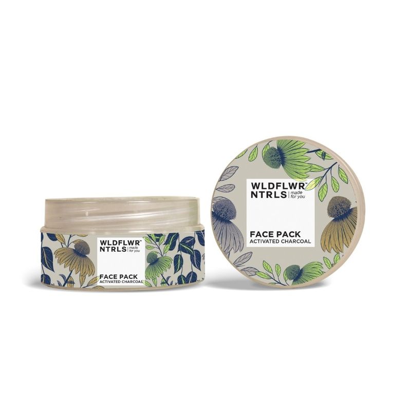 Wildflower Naturals Activated Charcoal For Deep Cleansing Face Pack