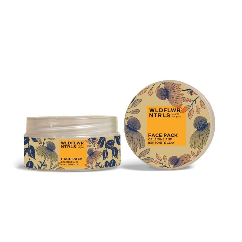 Wildflower Naturals Calamine And Bentonite For Acne - Prone Skin Clay Pack