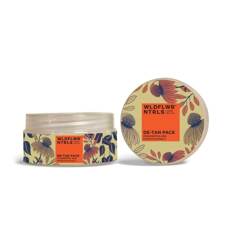 Wildflower Naturals Manjishtha And Potato Extract De-Tan Pack