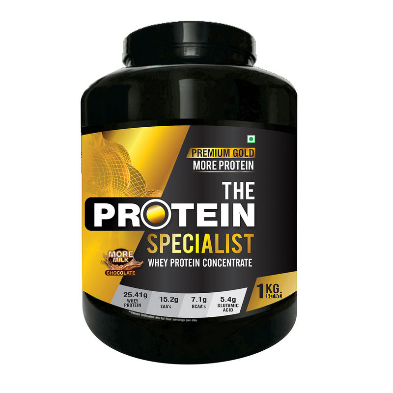 The Protein Specialist Premium Gold Whey Protein Concentrate More Milk Chocolate Powder