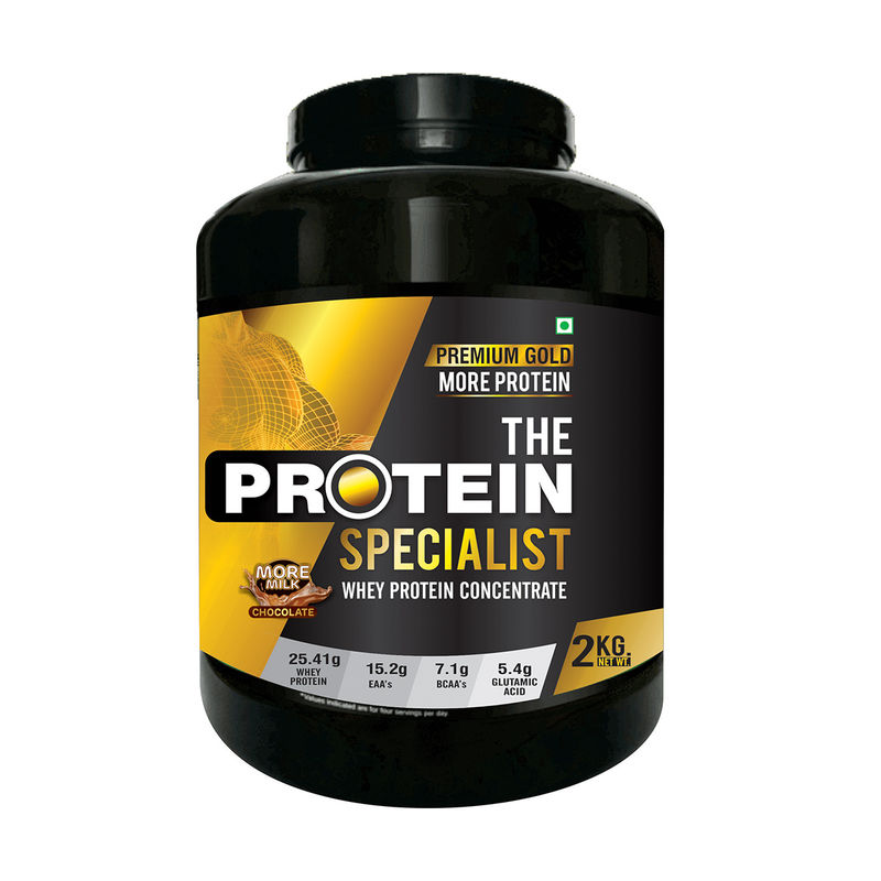 The Protein Specialist Premium Gold Whey Protein Concentrate More Milk Chocolate Powder