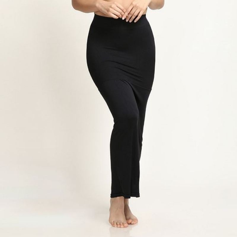 Zivame Mermaid Rear Shaping Saree Skirt- Black (M)