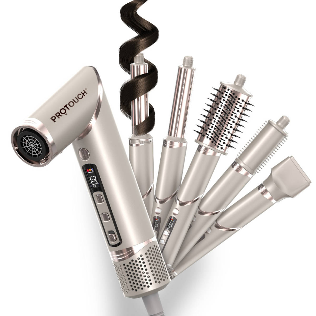 Protouch Airshot All in 1 Hair Multi Styler for Curl, Smooth...