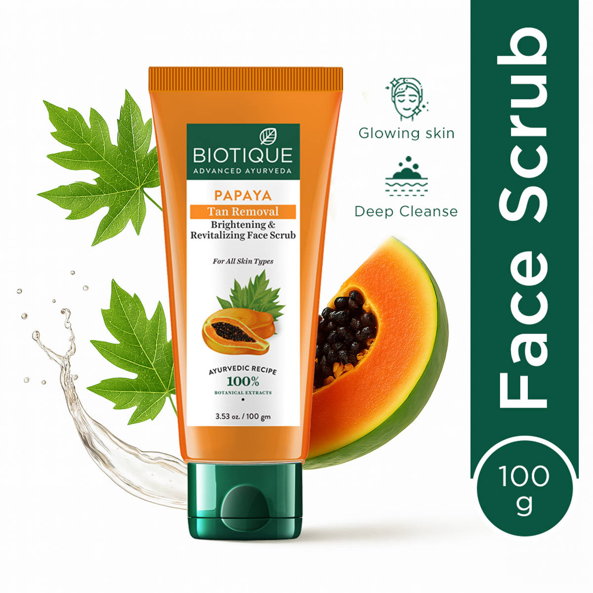 Biotique Bio Papaya Brightening & Revitalizing Tan Removal S...