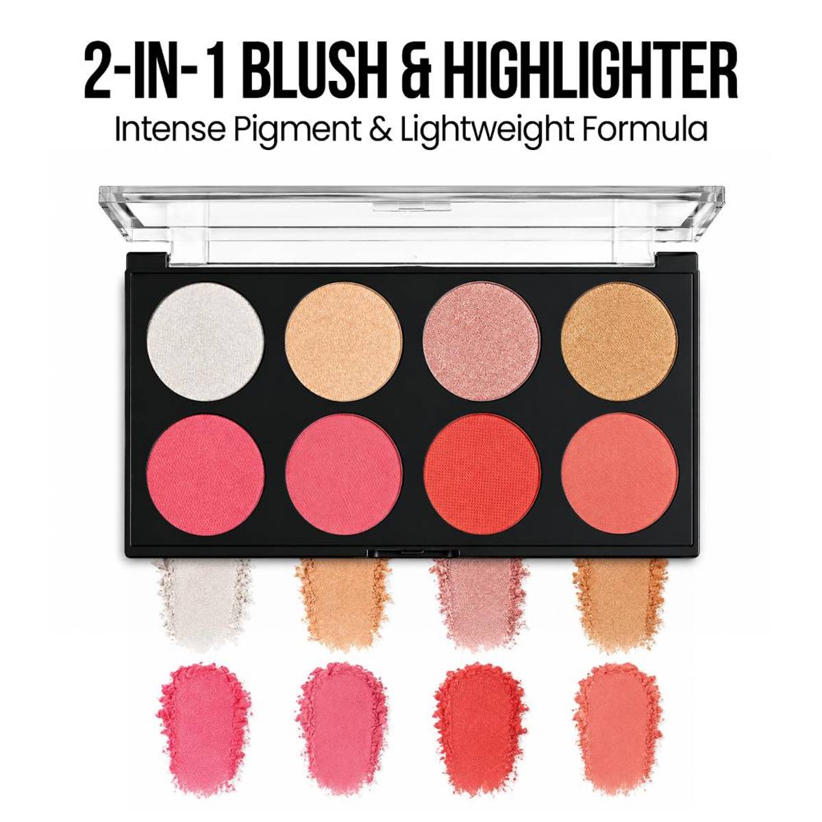 Insight Cosmetics Blush & Highlight Palette, 2 In 1 Intense ...