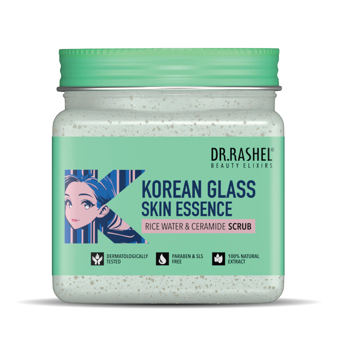 DR. RASHEL Korean Face & Body Scrub With Rice Water & Cerami...