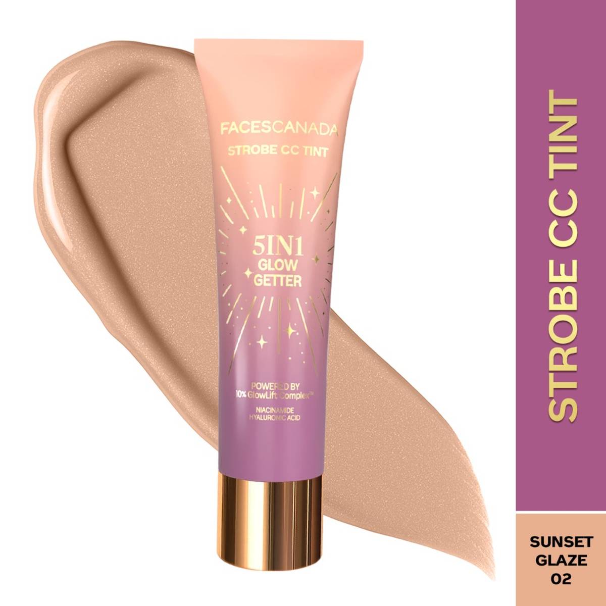 Faces Canada Strobe CC Tint - Sunset Glaze 02, 5in1 with BB ...