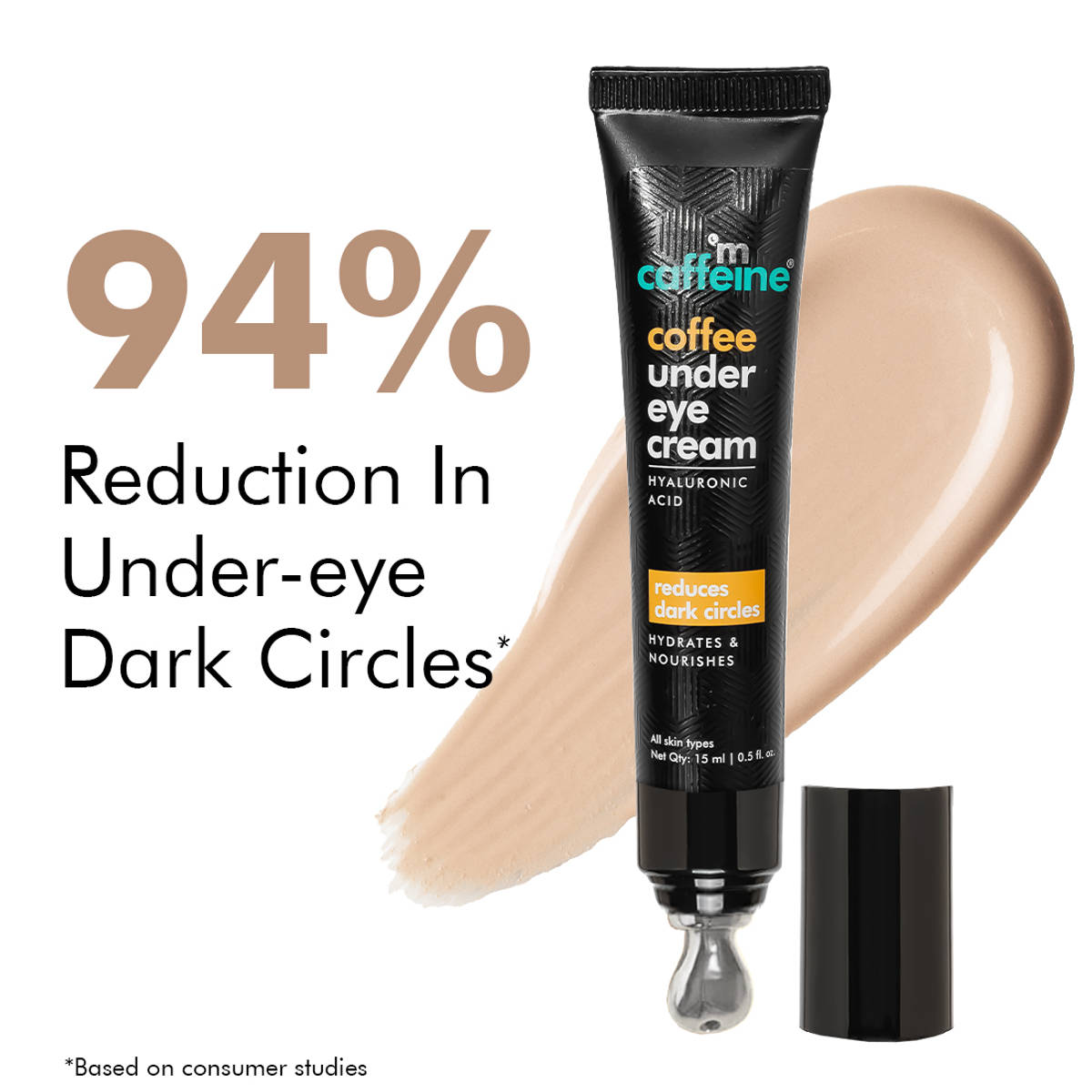 MCaffeine Coffee Under Eye Cream for Dark Circle & Puffiness...