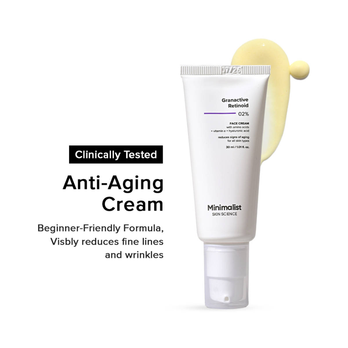Minimalist 2% Granactive Retinoid Anti Aging Face Cream With...