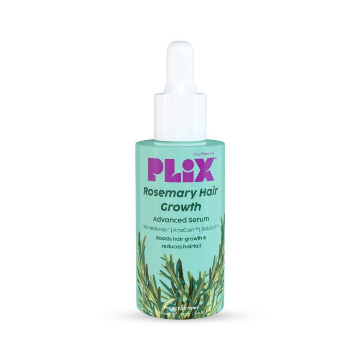 Plix Rosemary Hair Growth Serum With 3% Redensyl, 4% AnaGain...