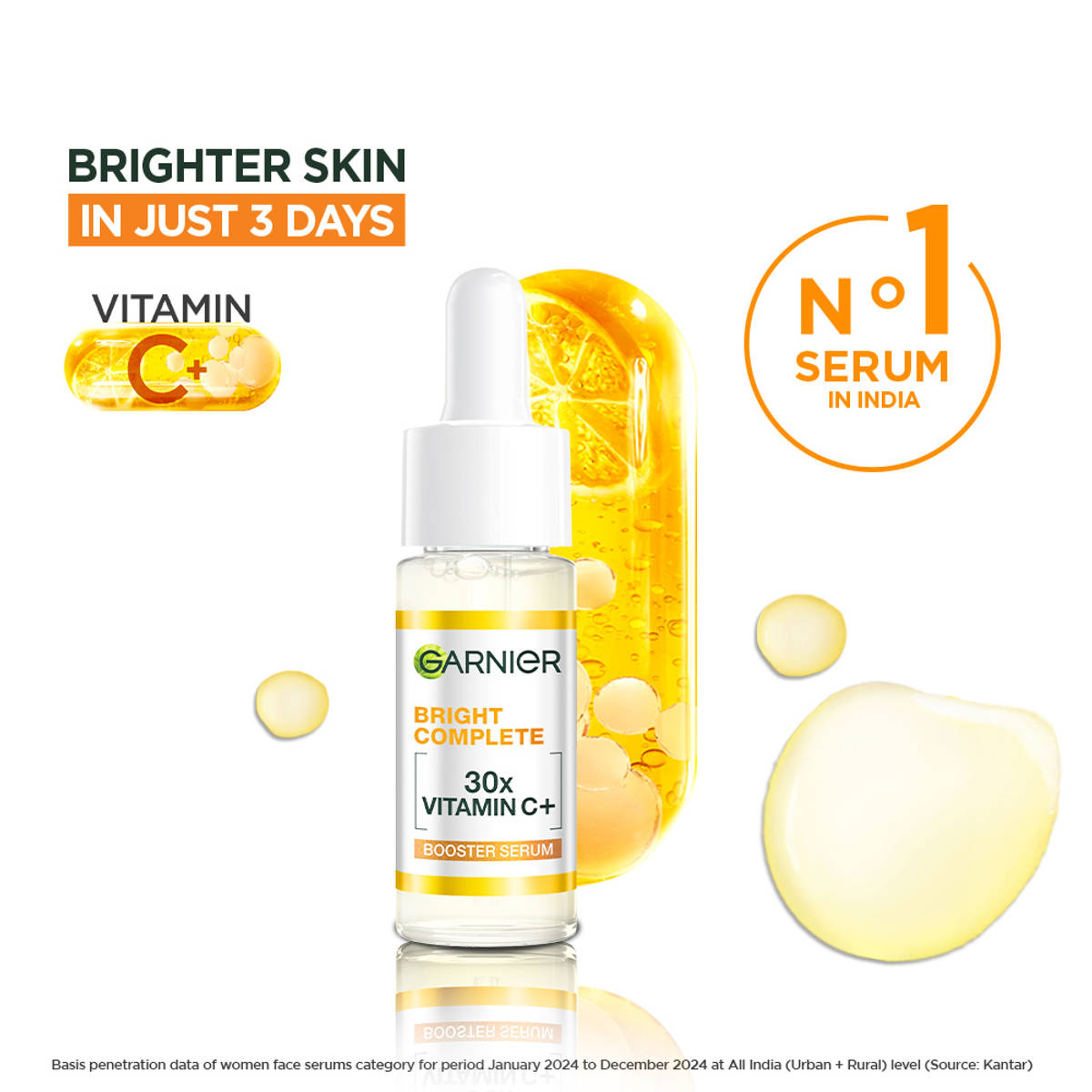 Garnier Vitamin C + Face Serum for Skin Brightening with 2% ...