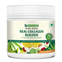 bGREEN by MuscleBlaze Plant Based Real Collagen Builder with Biotin 10000mcg+ (Mixed Fruit)