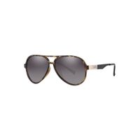 PARIM Polarized Men's Aviator Sunglasses Grey Frame / Brown Lenses