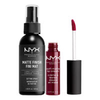 NYX Professional Makeup Bestsellers - Makeup Setting Spray Matte & Soft Matte Lip Cream Copenhagen