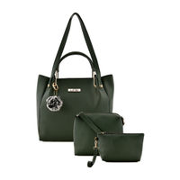 LaFille Green Women Handbag Set Of 3 Bag