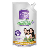 BoroPlus Antiseptic + Moisturising Hand Wash Refill Pouch With Neem Eucalyptus & Honey