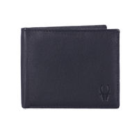 WILDHORN RFID Protected Genuine High Quality Leather Black Wallet for Men