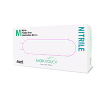 ANSELL MICRO-TOUCH Powder & Latex Free Nitrile Gloves - Medium Size - Pack of 150 (Made in Malaysia)